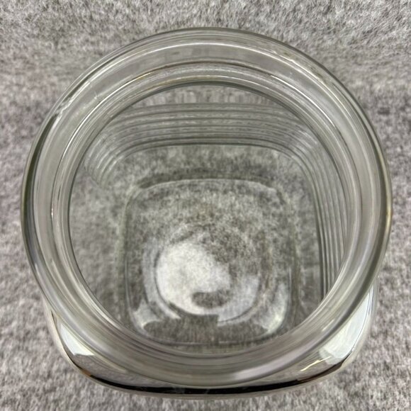 ✅VTG Owens-Illinois Glass Company Square Glass Jar CLEAR Art Deco *CHIP NO LID* - Picture 7 of 7